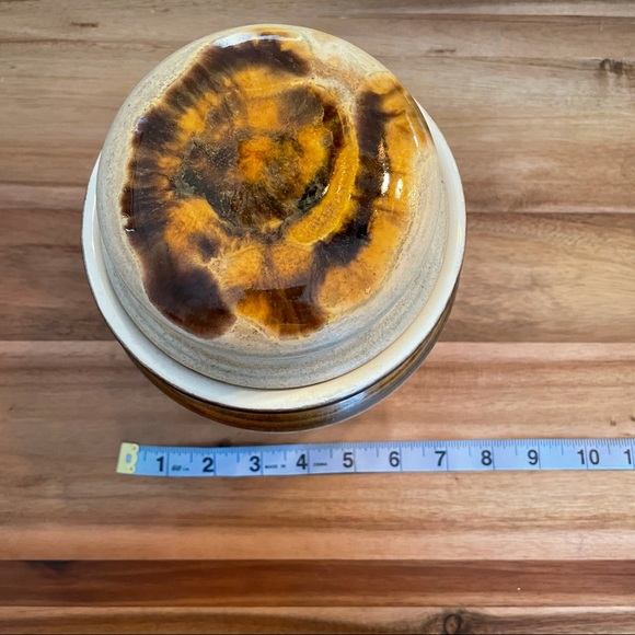 Big Vintage Jar with Lid Made in Canada - Picture 9 of 10